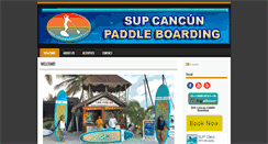 Desktop Screenshot of cancunpaddleboard.com